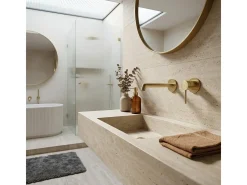 Envol II Misturadora de lavatório de encastrar dourado escovado Essebagno