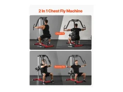 Equipamento de Musculação SucceBuy, para Peitorais e Deltoides Inclinados e Inversos
