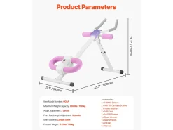 Equipamento para Abdominais SucceBuy, Máquina de Treinamento AB, Capacidade de 150 kg