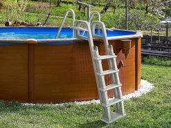 Escada dupla para piscina "Mario" com sistema de segurança para crianças