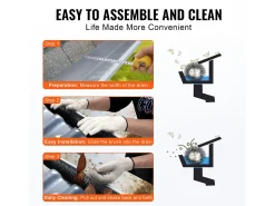Escova de Proteção para Calha SucceBuy, Comprimento Total 4,6 m, Conjunto com 5, para Calhas de 12,7 cm, PP + Fio de Aço Galvanizado