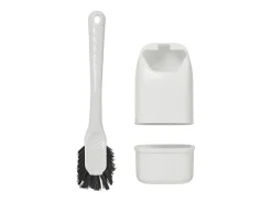 Escova de Vaso Sanitário Compacta para Caravana e Camping - Suporte Incluído - Escolha de Cores