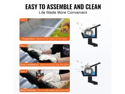 Escova Protetora de Calha SucceBuy 18 m Cerdas Longas 13,3 cm Anti-Folhas, 20 Peças, PP + Fio de Aço, Resistente à Corrosão