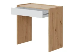 Escritório com gaveta em aglomerado branco 73x108x50cm