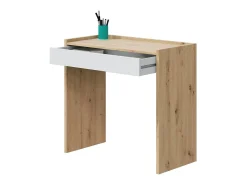 Escritório com gaveta em aglomerado branco 73x108x50cm