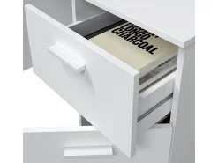 Escritório em aglomerado branco 73x108x50cm