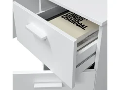 Escritório em aglomerado branco 73x108x50cm