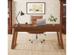 Escritório em casa: mesa de escritório para computador de 140 cm com gaveta