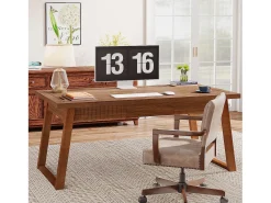 Escritório em casa: mesa de escritório para computador de 140 cm com gaveta