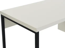 Escrivaninha com 3 gavetas em MDF e metal nas cores bege e preto - TIMFIA por Pascal Morabito