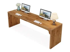 Escrivaninha de computador com 180 cm de comprimento, mesa de trabalho em madeira extra longa