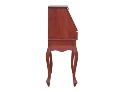 Escrivaninha 78x42x103 cm madeira de mogno maciça castanho