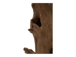 Escultura Decorativa Étnica Em Madeira Teca Feita A Mão Akar Mauro Ferretti