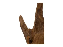 Escultura Em Estilo Étnico De Madeira De Teca Esculpida À Mão Taka Mauro Ferretti