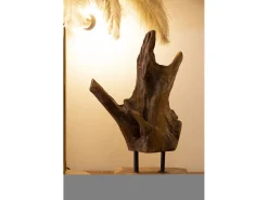 Escultura Em Estilo Étnico De Madeira De Teca Esculpida À Mão Taka Mauro Ferretti