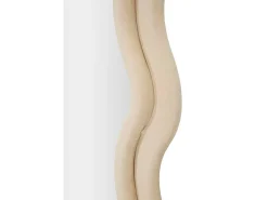 Espelho Allen, Espelho, Artigo de decoração de parede, Decoração com espelho, 60x6 h160 cm, Creme