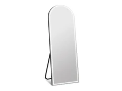 Espelho arco com pé e leds, L. 60 x H.150 cm, Preto, DAELYA
