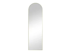 Espelho arqueado de pousar em metal L50 x A170 cm dourado - MAILEN