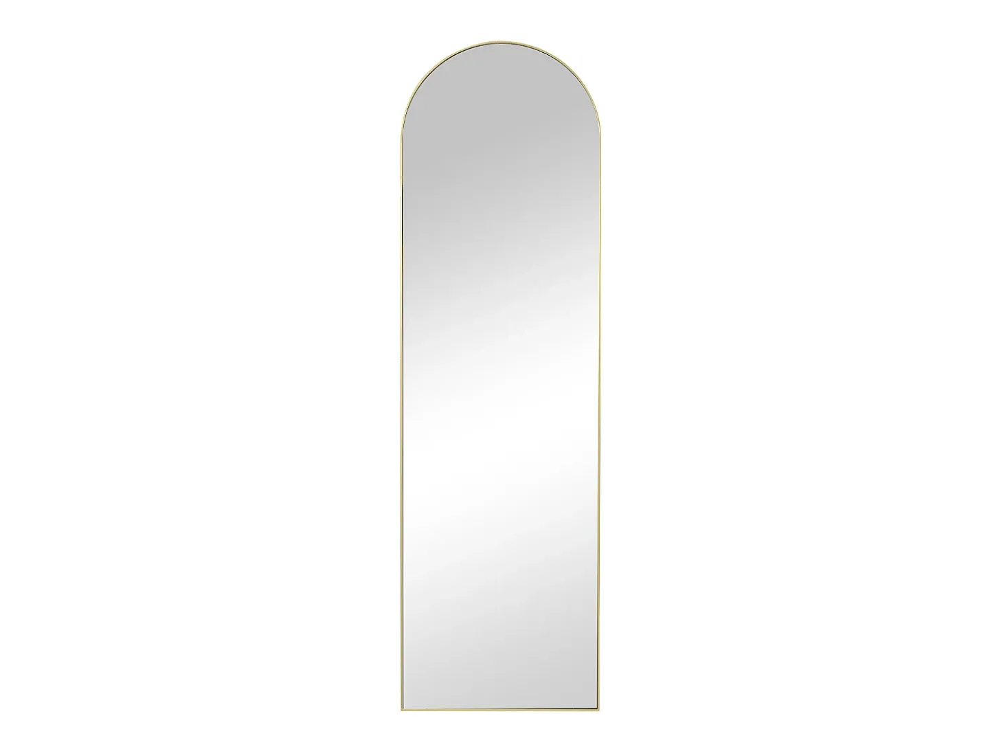 Espelho arqueado de pousar em metal L50 x A170 cm dourado - MAILEN