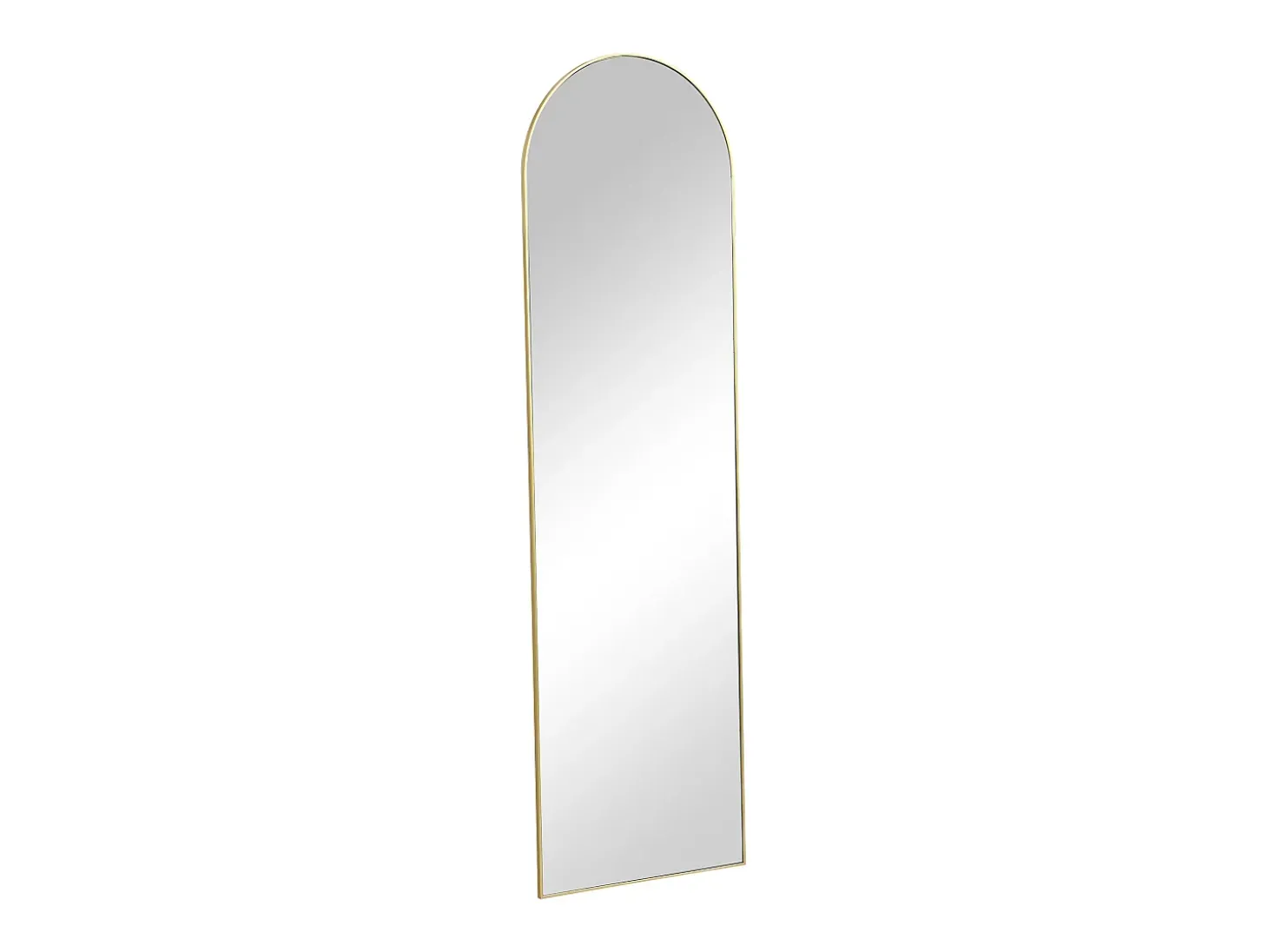 Espelho arqueado de pousar em metal L50 x A170 cm dourado - MAILEN