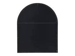 Espelho arqueado em metal contemporâneo - L.65 x A.80 cm - Preto - MAILEN