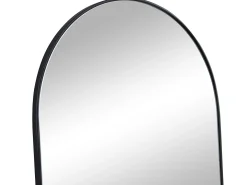 Espelho arqueado para pousar em metal - 65 x 170 cm - Preto - MAILEN
