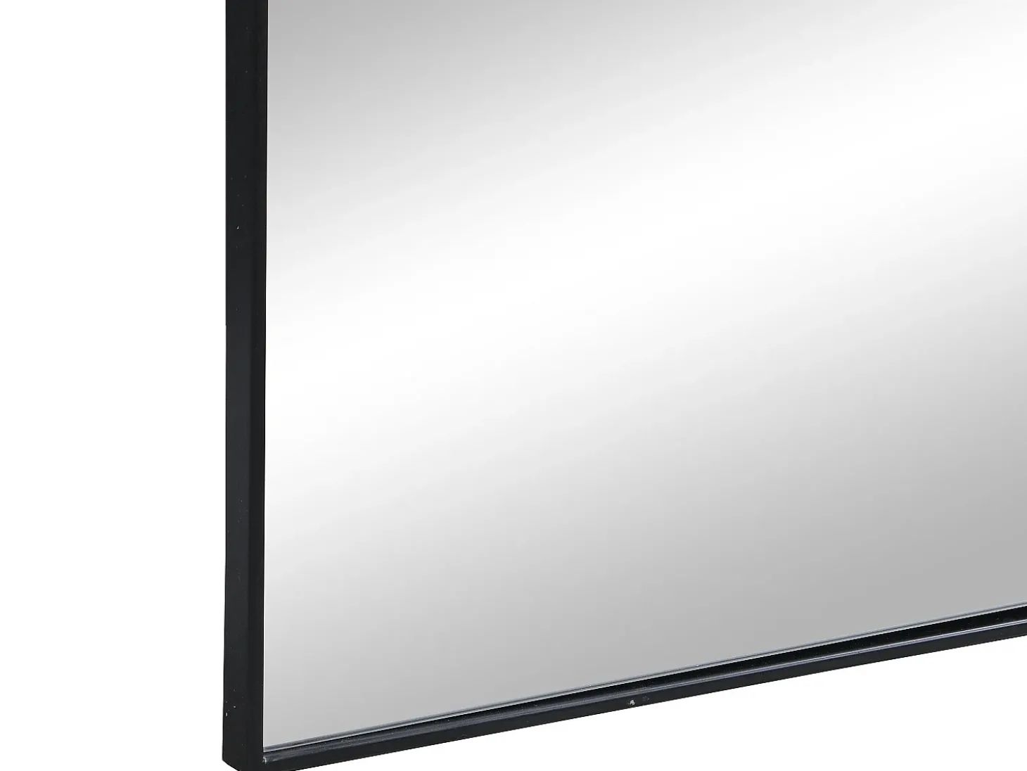 Espelho arqueado para pousar em metal - 65 x 170 cm - Preto - MAILEN