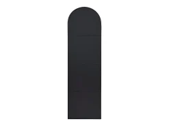 Espelho arqueado para pousar em metal - 65 x 170 cm - Preto - MAILEN