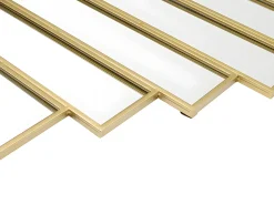 Espelho Art Déco simétrico em metal GALICE - C. 90 x A. 120 cm - Dourado