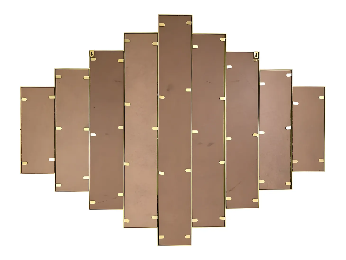Espelho Art Déco simétrico em metal GALICE - C. 90 x A. 120 cm - Dourado
