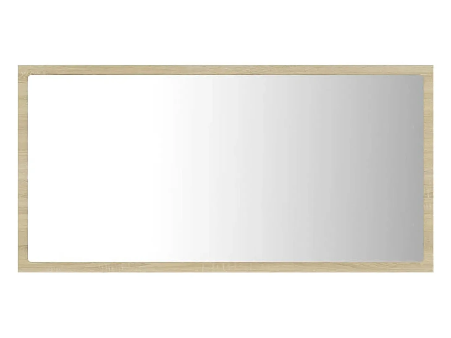 Espelho casa banho c/ LED 80x8,5x37 cm acrílico carvalho sonoma