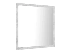 Espelho casa de banho c/ LED 40x8,5x37cm acrílico cinza cimento