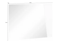 Espelho Dabadal, Espelho de banheiro, 100% Fabricado na Itália, 80x2h60 cm, Ardósia