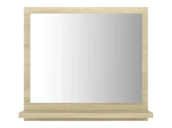 Espelho de banheiro 40 x 10,5 x 37 cm branco e bege 02_0006921