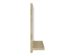 Espelho de banheiro 40 x 10,5 x 37 cm branco e bege 02_0006921