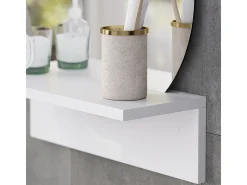 Espelho de banheiro branco 40x15x47.5 elyra