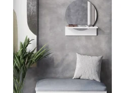 Espelho de banheiro branco 40x15x47.5 elyra