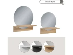 Espelho de banheiro branco 40x15x47.5 elyra