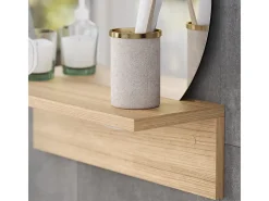 Espelho de banheiro carvalho goldkraft 40x15x47.5 elyra