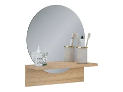 Espelho de banheiro carvalho goldkraft 40x15x47.5 elyra