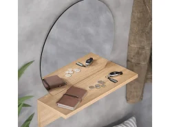 Espelho de banheiro carvalho goldkraft 40x15x47.5 elyra