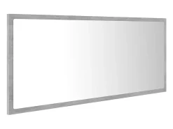 Espelho de banheiro com LED 100 x 8,5 x 37 cm acrílico cinza 02_0006989