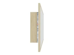 Espelho de banheiro com LED 100 x 8,5 x 37 cm acrílico cor carvalho Sonoma 02_0006960