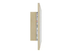 Espelho de banheiro com LED 60 x 8,5 x 37 cm acrílico cor carvalho 02_0006962
