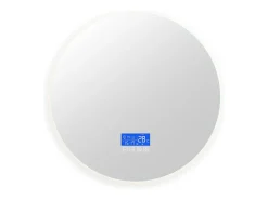 Espelho de banheiro com visor de temperatura, função antiembaçante, ajuste de brilho, D100CM
