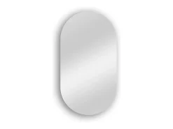 Espelho de banheiro oval reversível retroiluminado OLIVIA LED 50x100 Fabricado em Itália