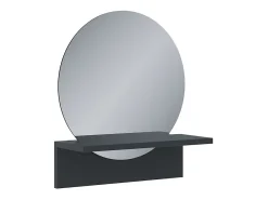 Espelho de banheiro preto 40x15x47.5 elyra