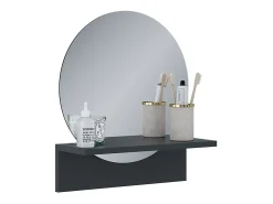 Espelho de banheiro preto 40x15x47.5 elyra
