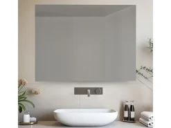 Espelho de banheiro reversível retroiluminado AURORA LED 70x90 Fabricado na Itália
