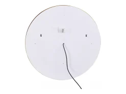 Espelho de casa de banho iluminado redondo preto com LEDs, C80 x A80 cm, NUMEA